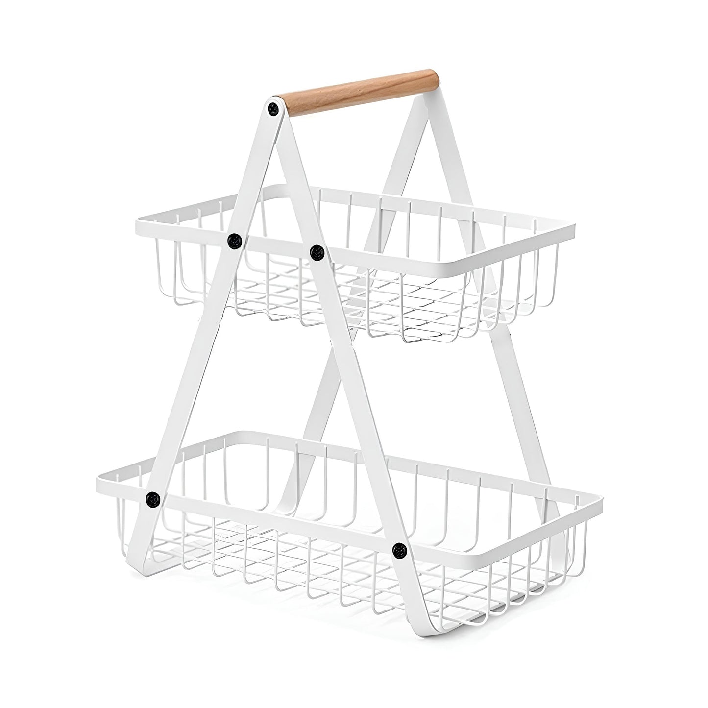 2-Tier Carry and Serve Fruit Basket by Matrix