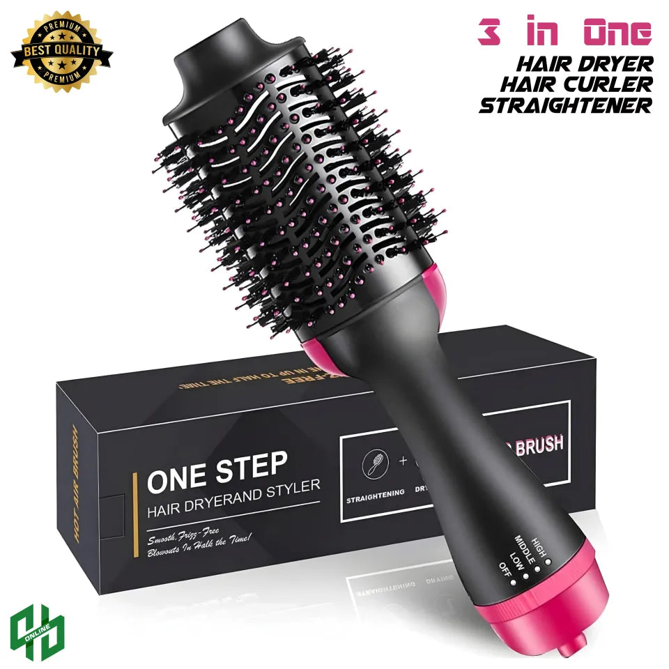 One Step 3 in 1 Hair Dryer & Styler | Hair Dryer & Volumizer | Hot Air Brush Hair Dryer