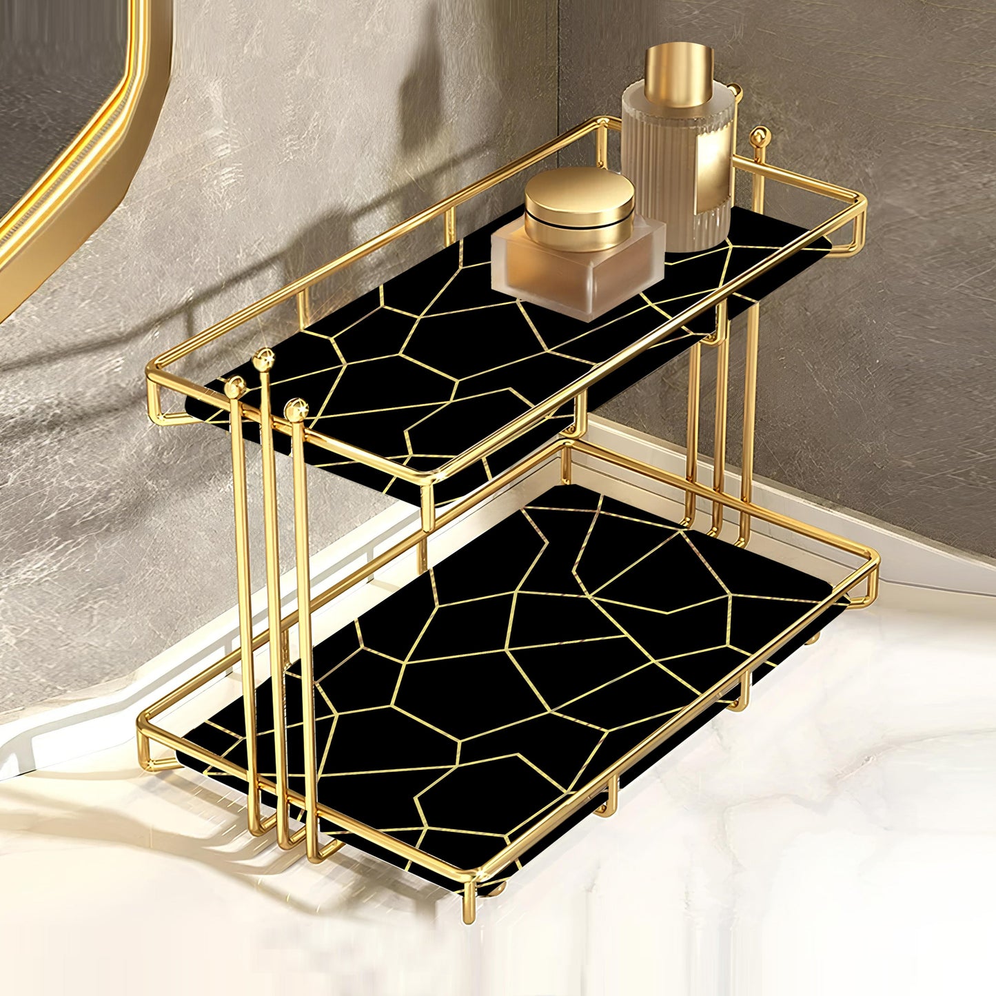 2-Tier Luxury Vanity Storage by Matrix