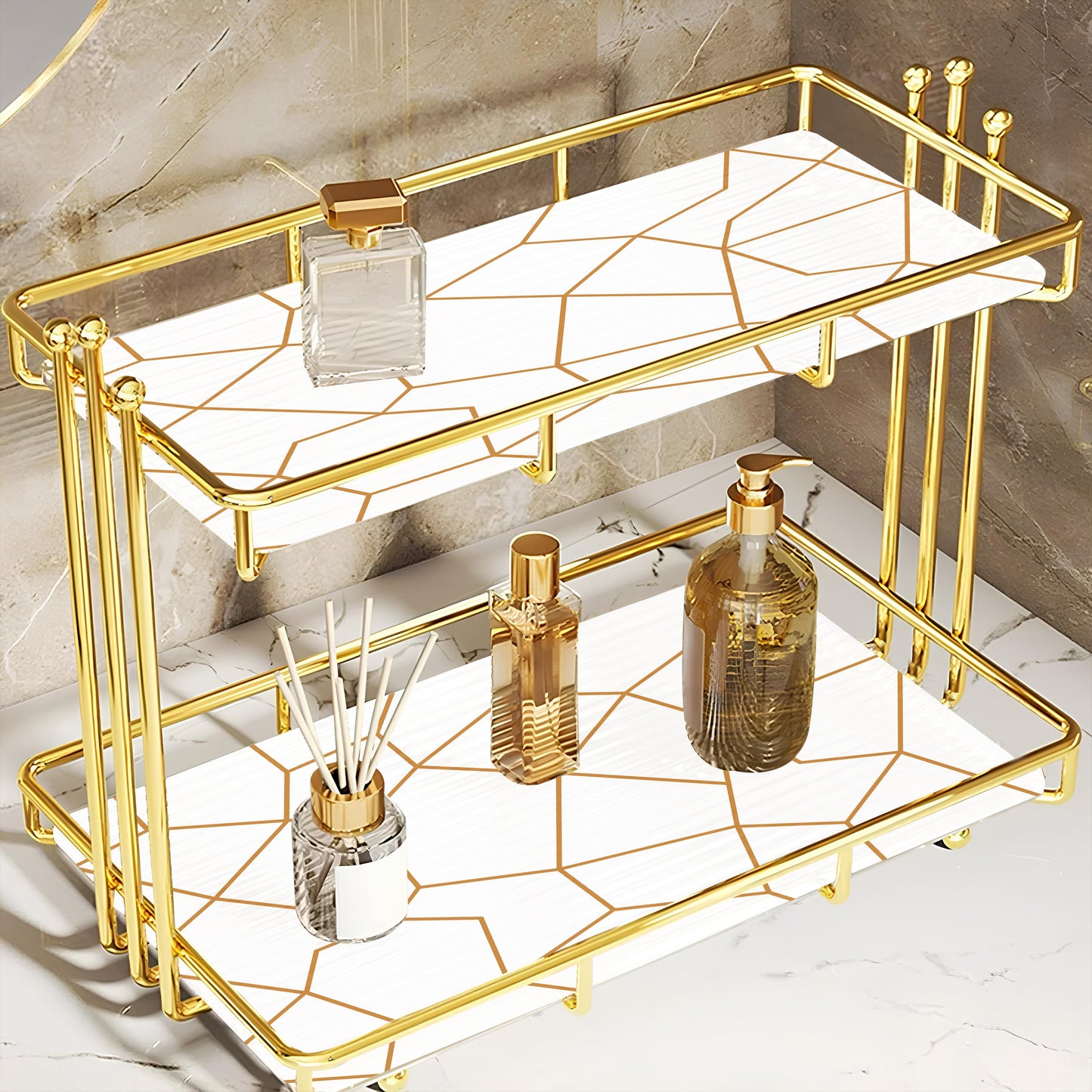 2-Tier Luxury Vanity Storage by Matrix