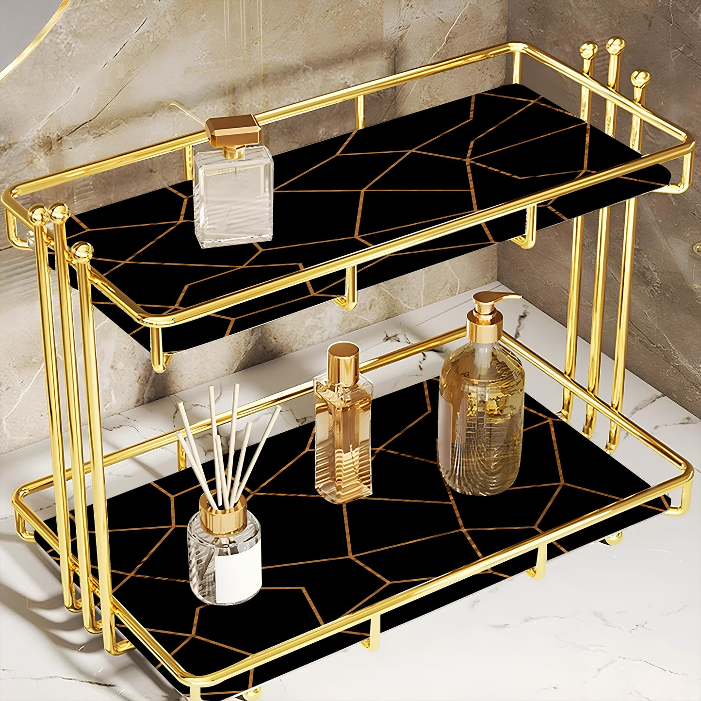 2-Tier Luxury Vanity Storage by Matrix