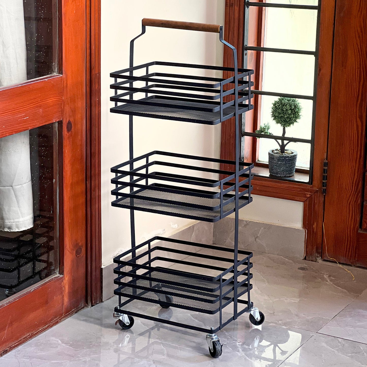 TrioStack Metal Rolling Cart by Matrix