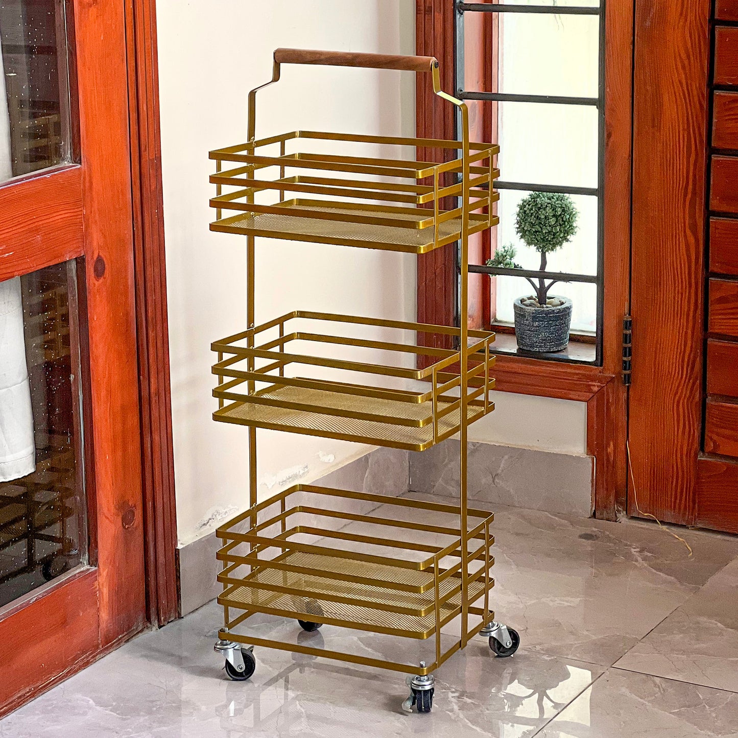 TrioStack Metal Rolling Cart by Matrix