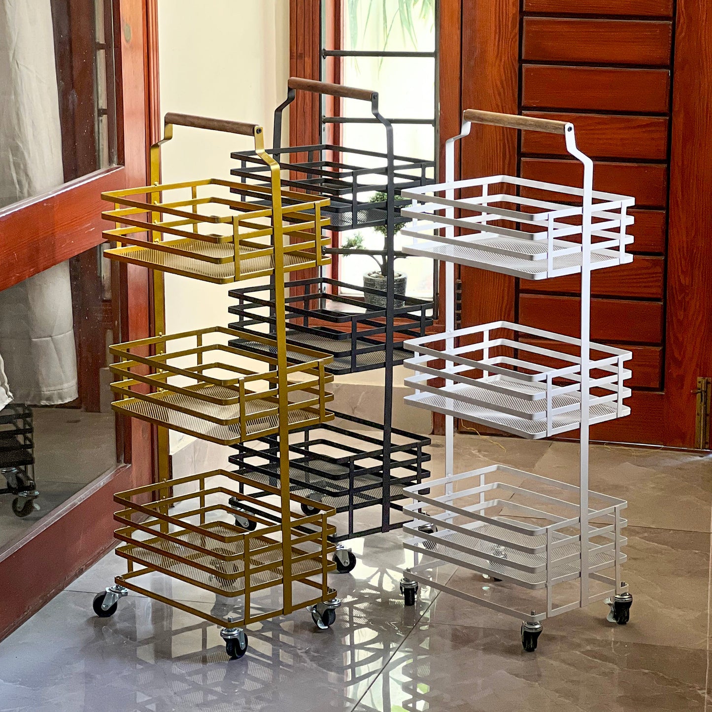 TrioStack Metal Rolling Cart by Matrix
