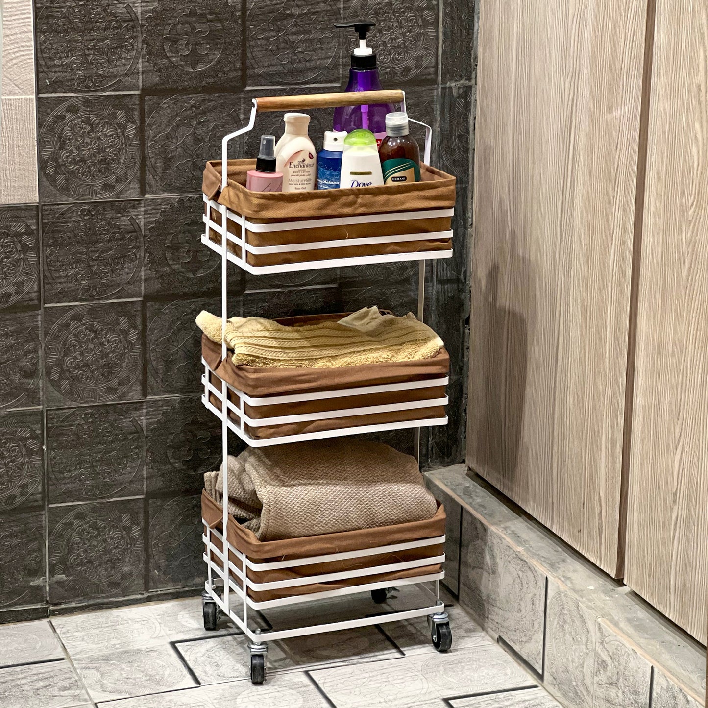 TrioStack Metal Rolling Cart by Matrix