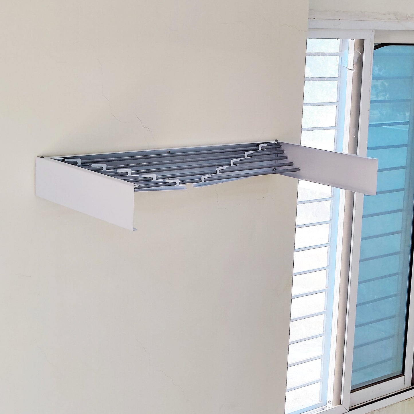 Retractable Wall Mounted Laundry Drying Rack by Matrix