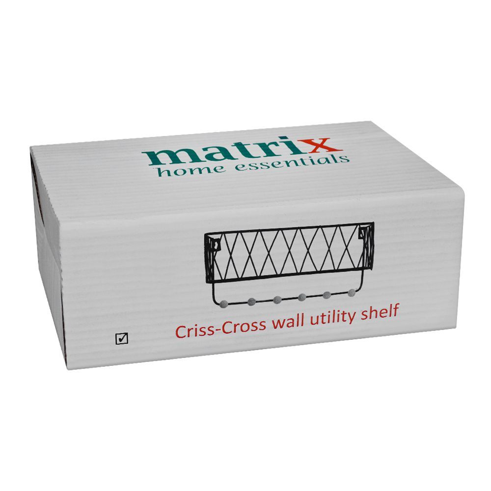Criss-Cross Wall Utility Shelf