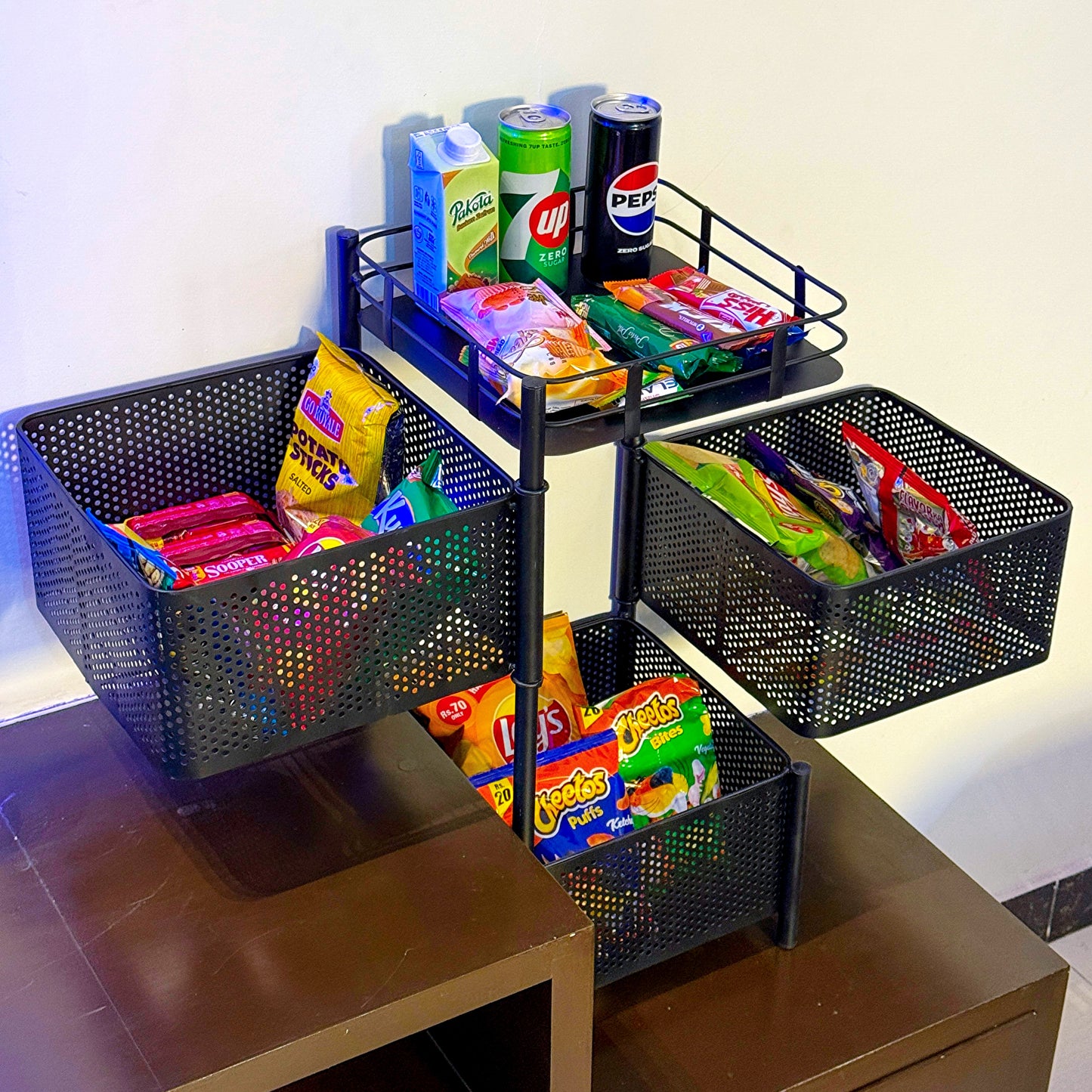 Counter Top Vegetable Metal Trolley By MATRIX