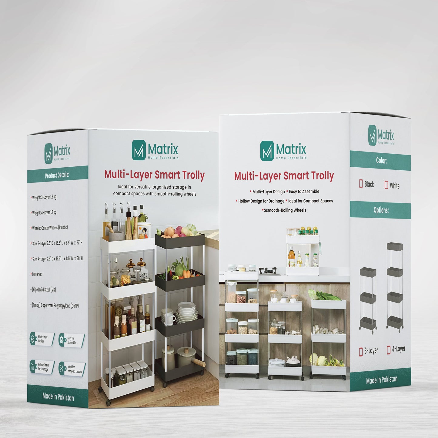 Multi - Layer Smart Trolley - By Matrix