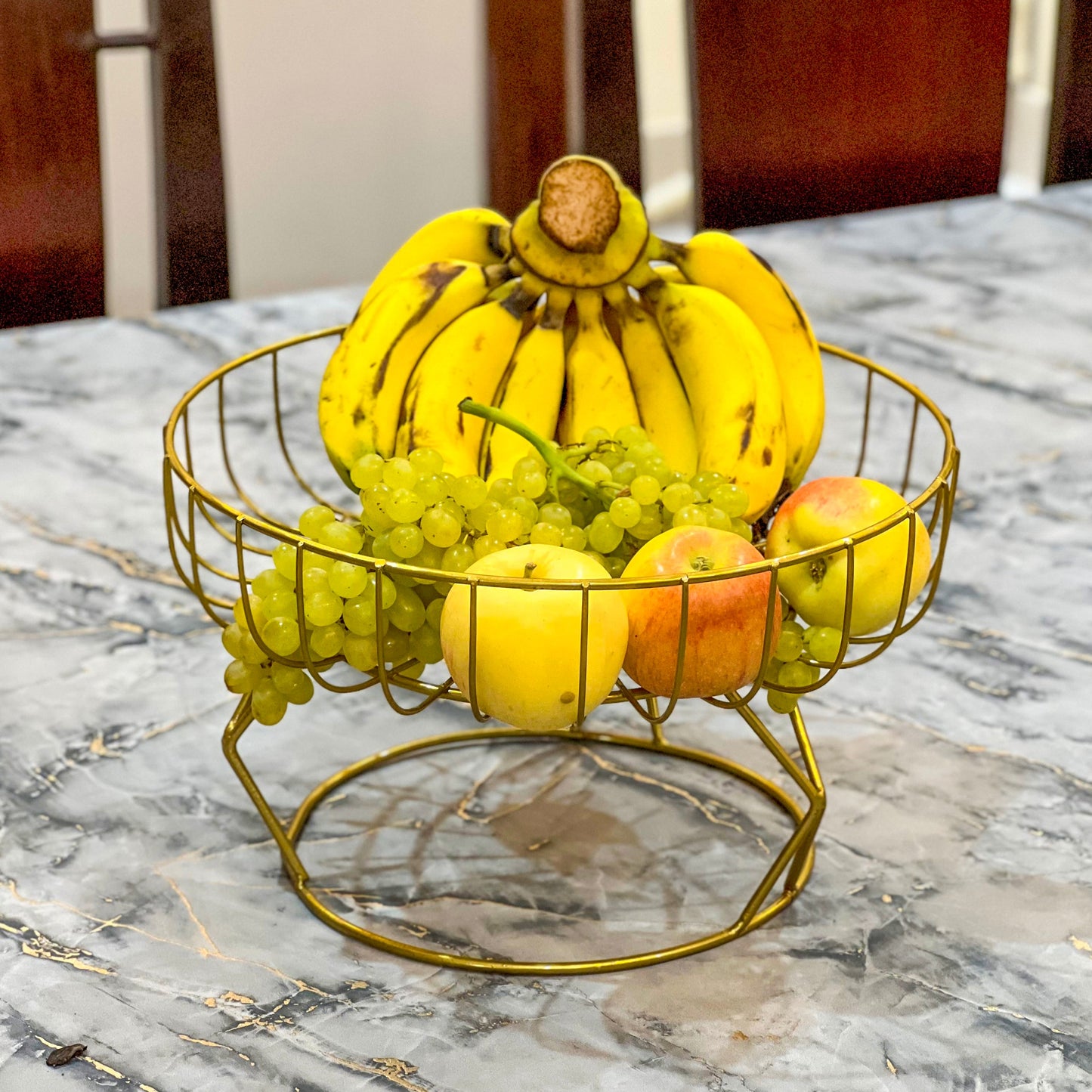 Golden Fruits & Snacks Display by Matrix