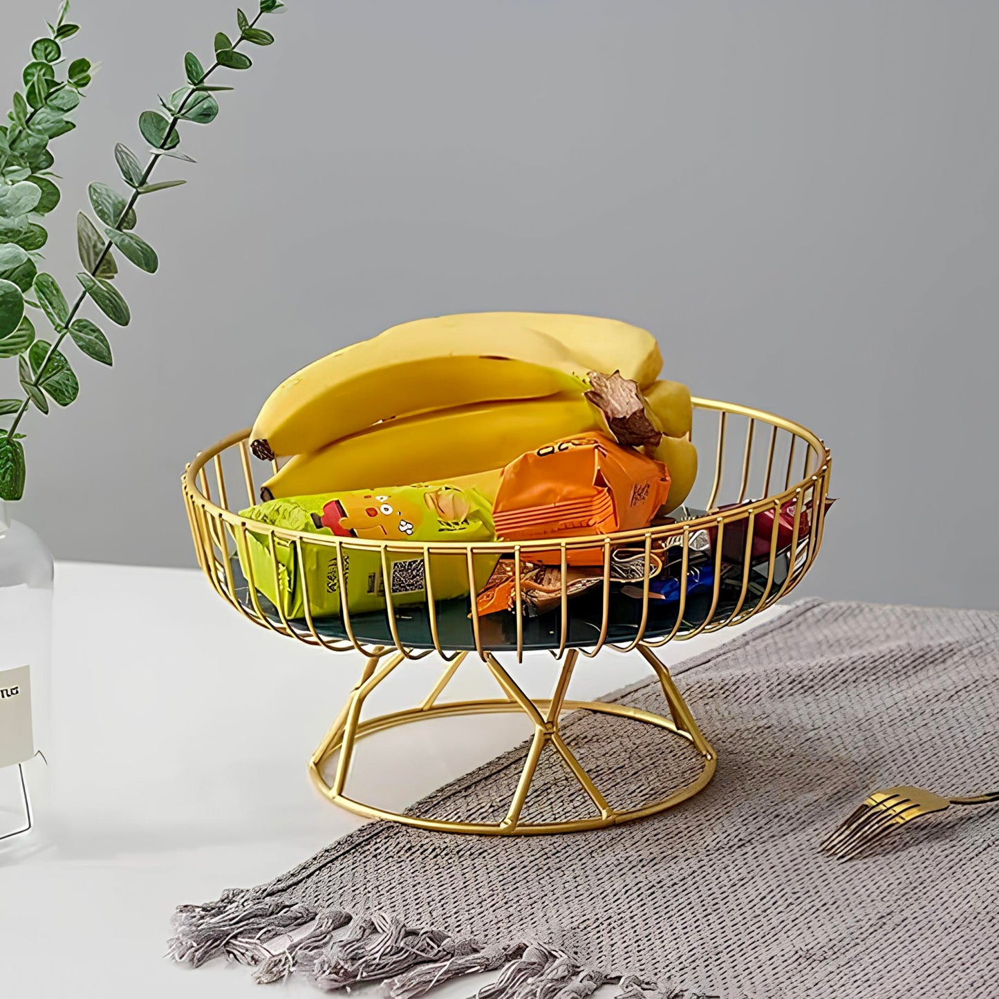 Golden Fruits & Snacks Display by Matrix
