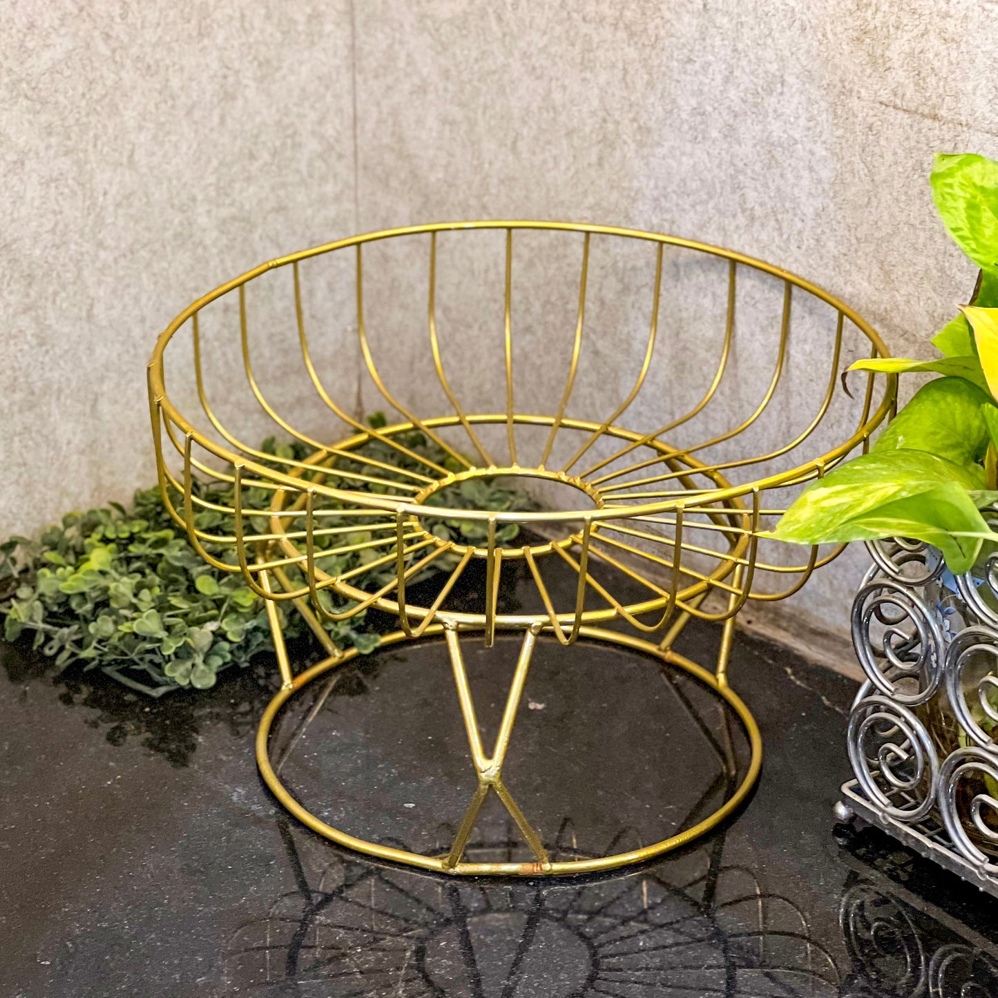 Golden Fruits & Snacks Display by Matrix