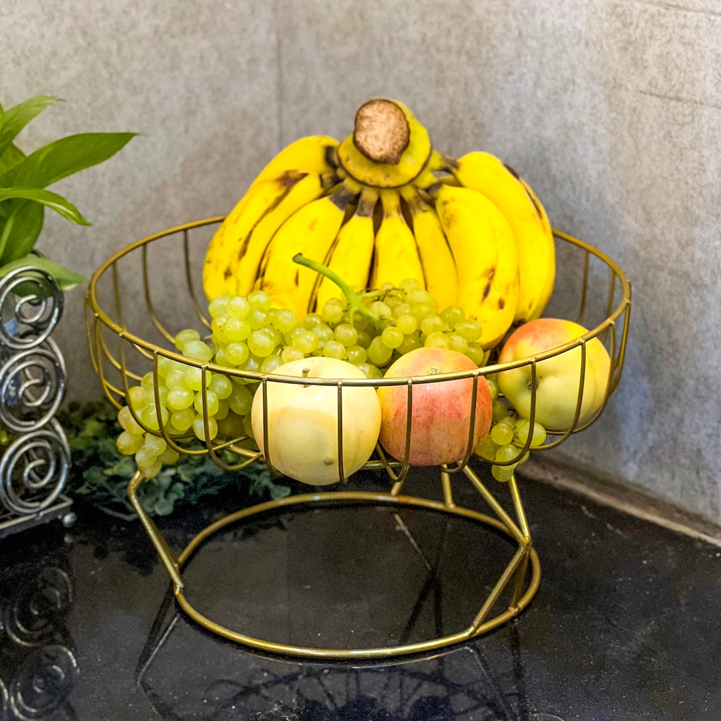Golden Fruits & Snacks Display by Matrix