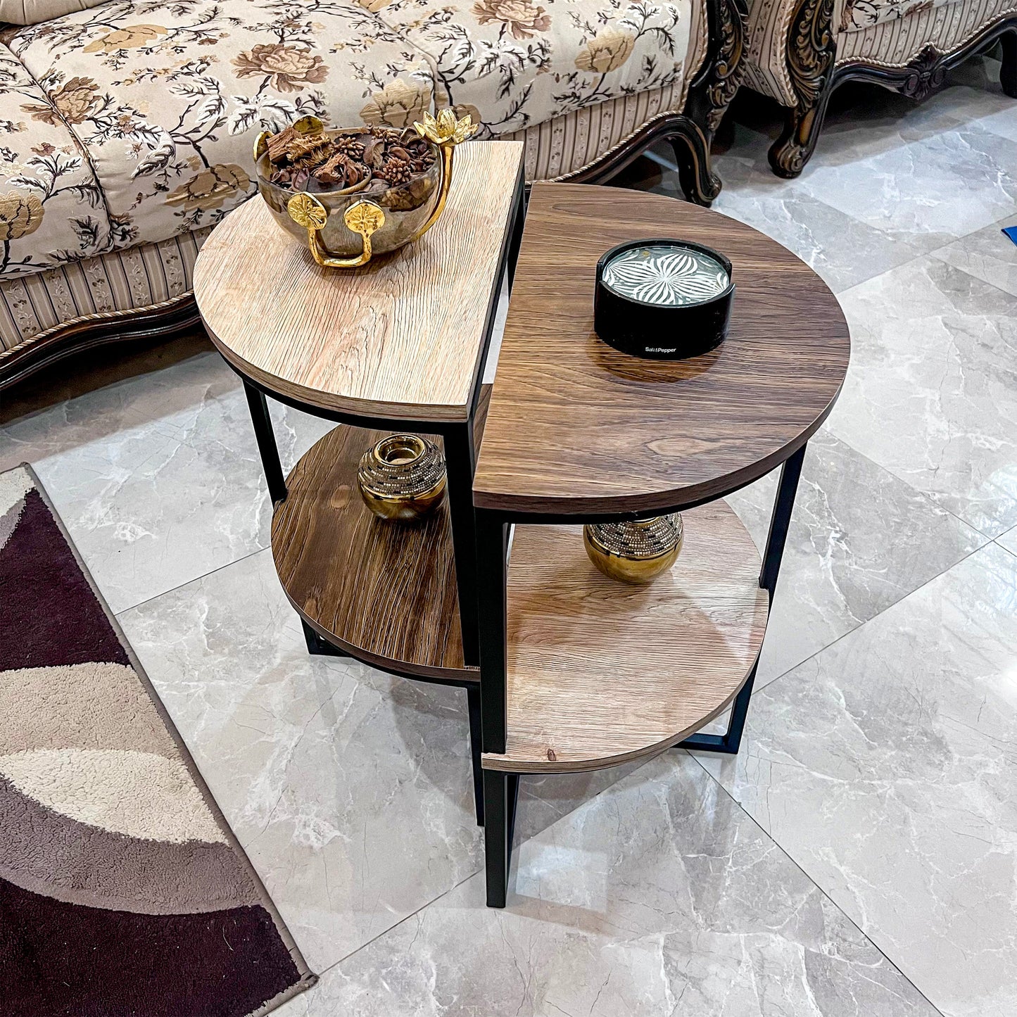 Half-Moon Side Table by Matrix