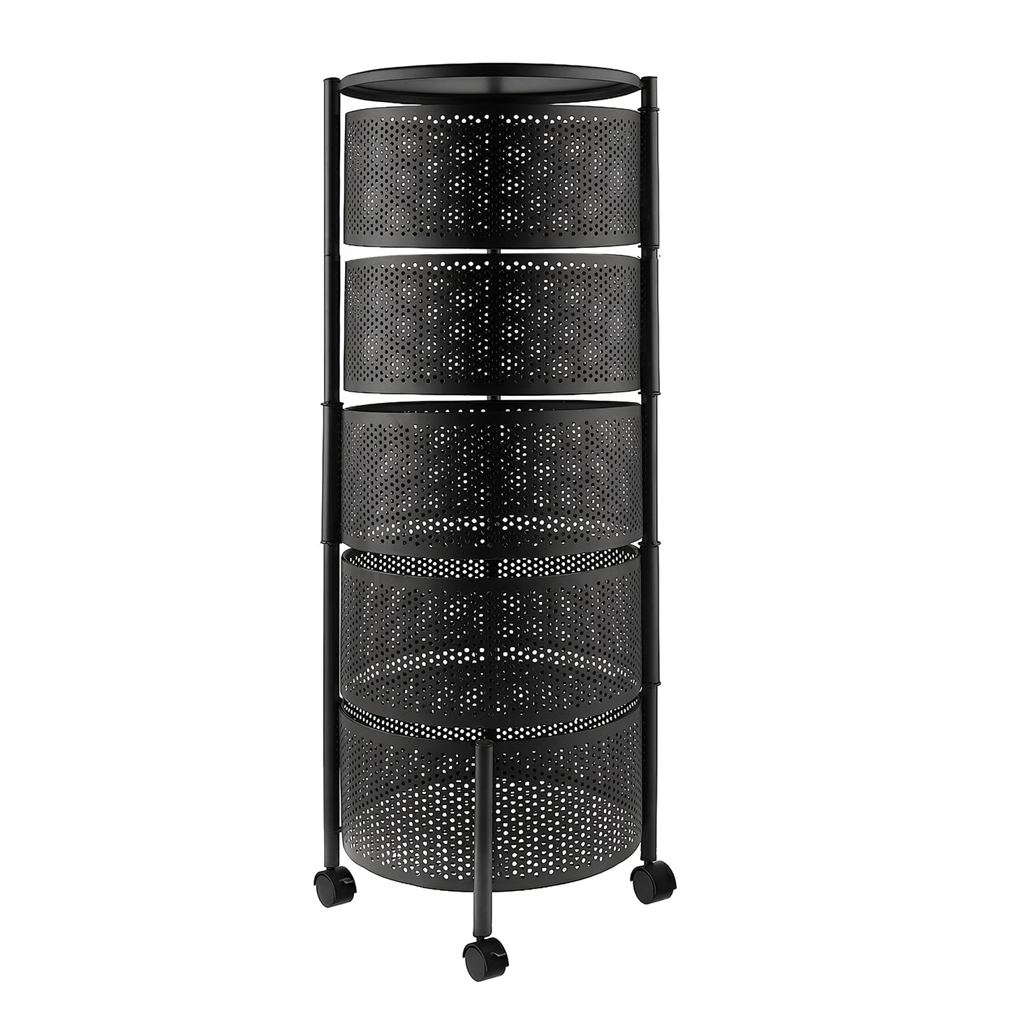 Premium Round Metal Trolley By MATRIX