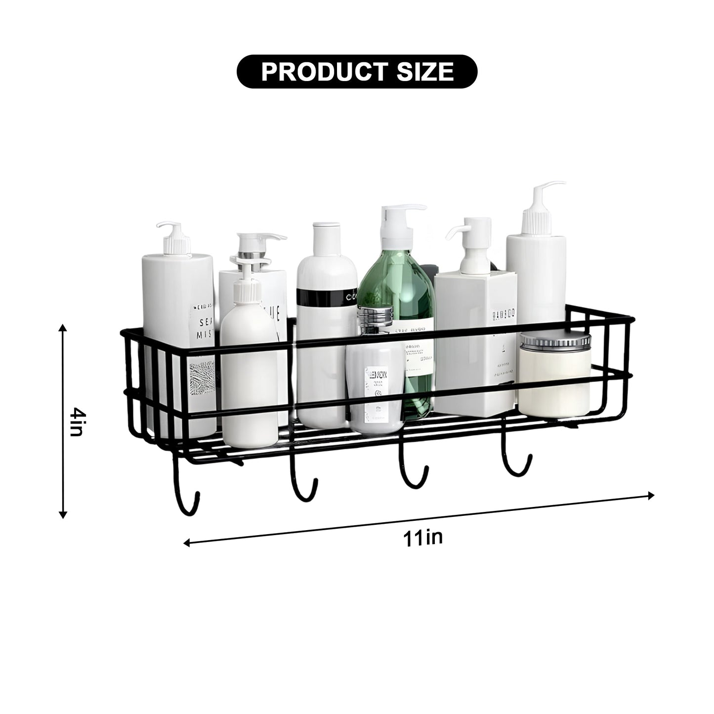 Rectangle Metal Stand with Hooks