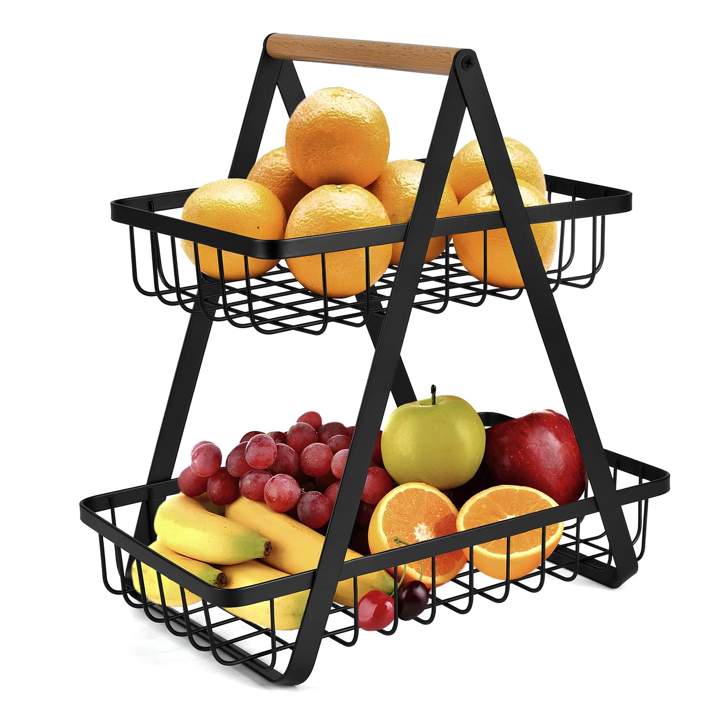 2-Tier Carry and Serve Fruit Basket by Matrix