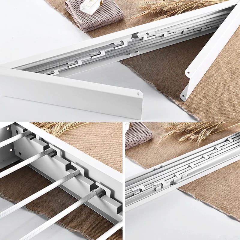 Retractable Wall Mounted Laundry Drying Rack by Matrix