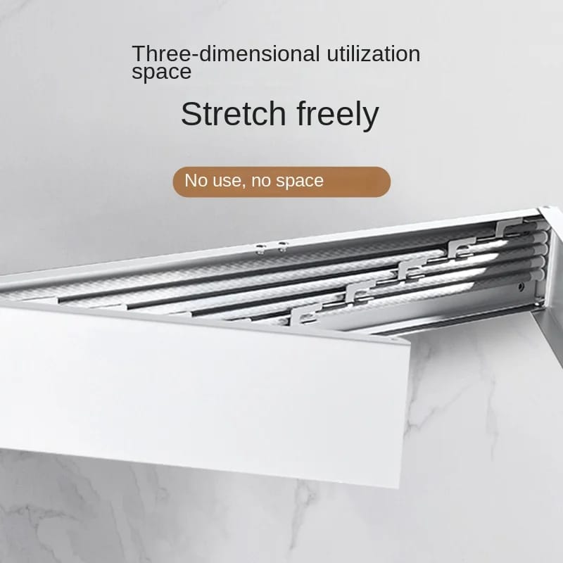 Retractable Wall Mounted Laundry Drying Rack by Matrix