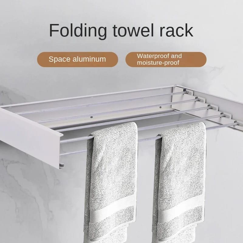 Retractable Wall Mounted Laundry Drying Rack by Matrix