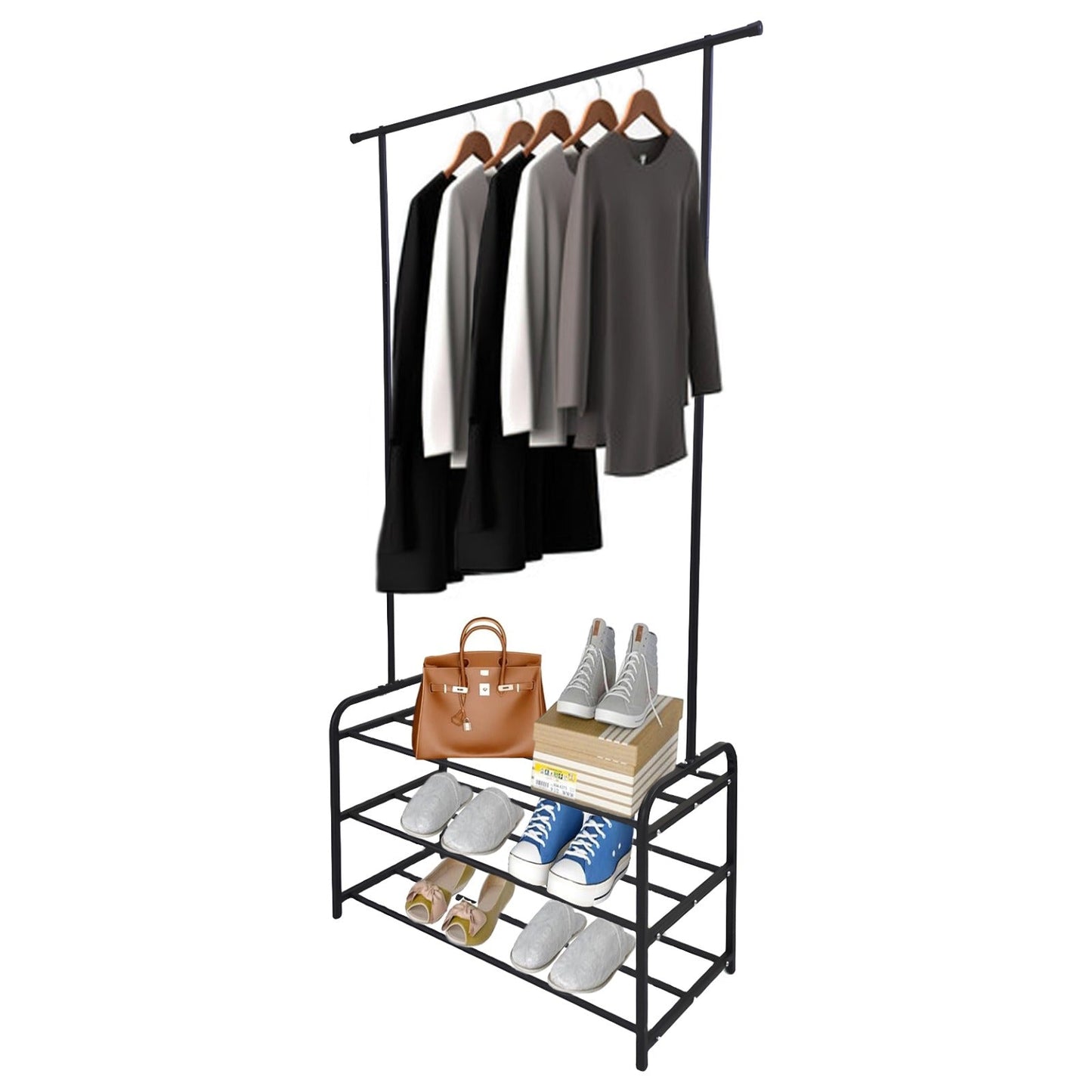 Metal Clothes & Shoes Organizer by Matrix