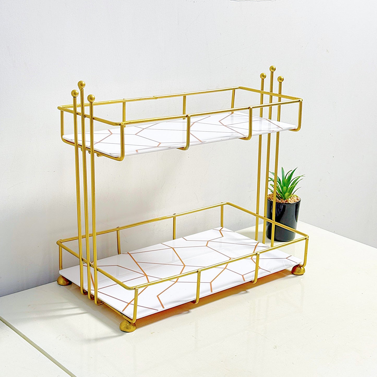 2-Tier Luxury Vanity Storage by Matrix