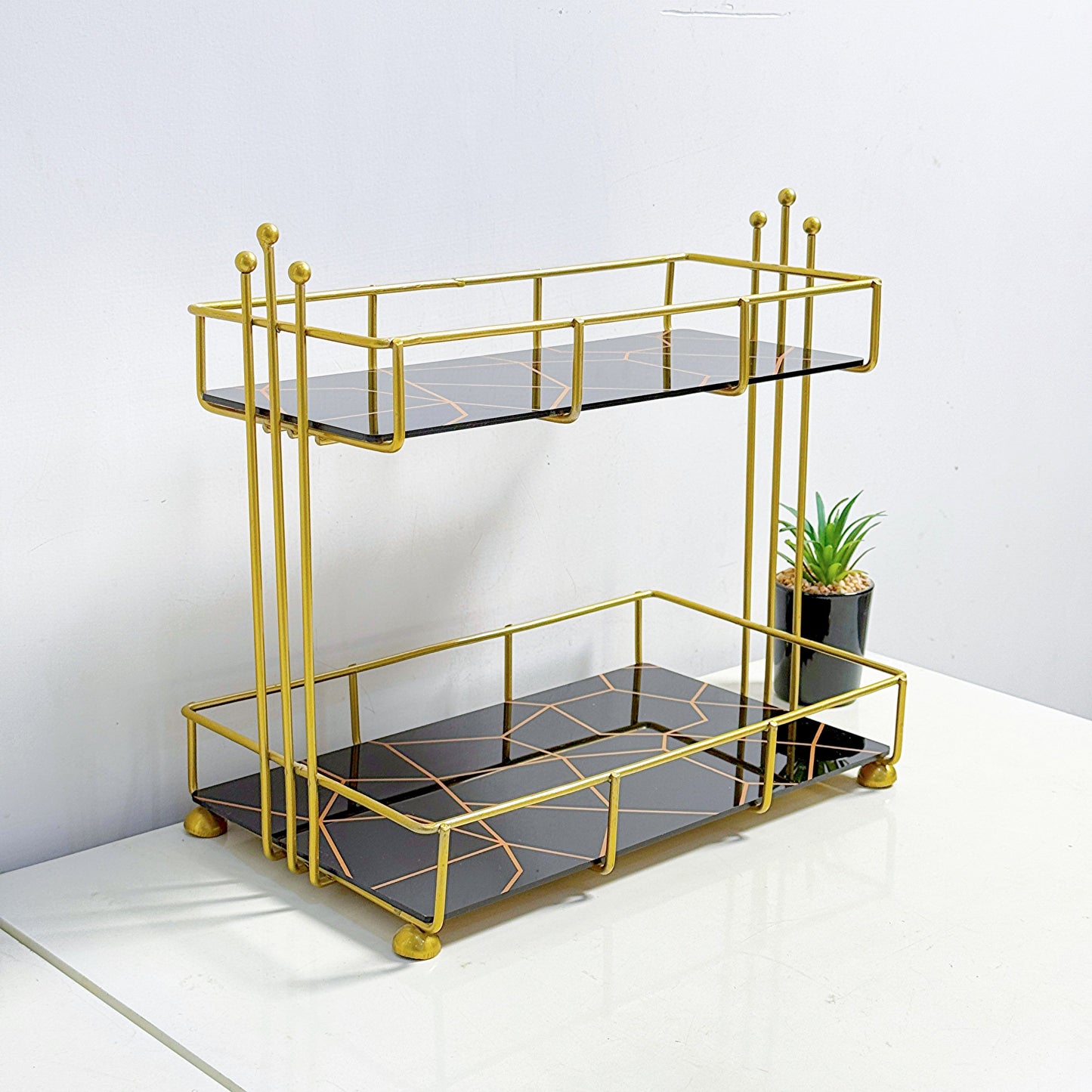 2-Tier Luxury Vanity Storage by Matrix