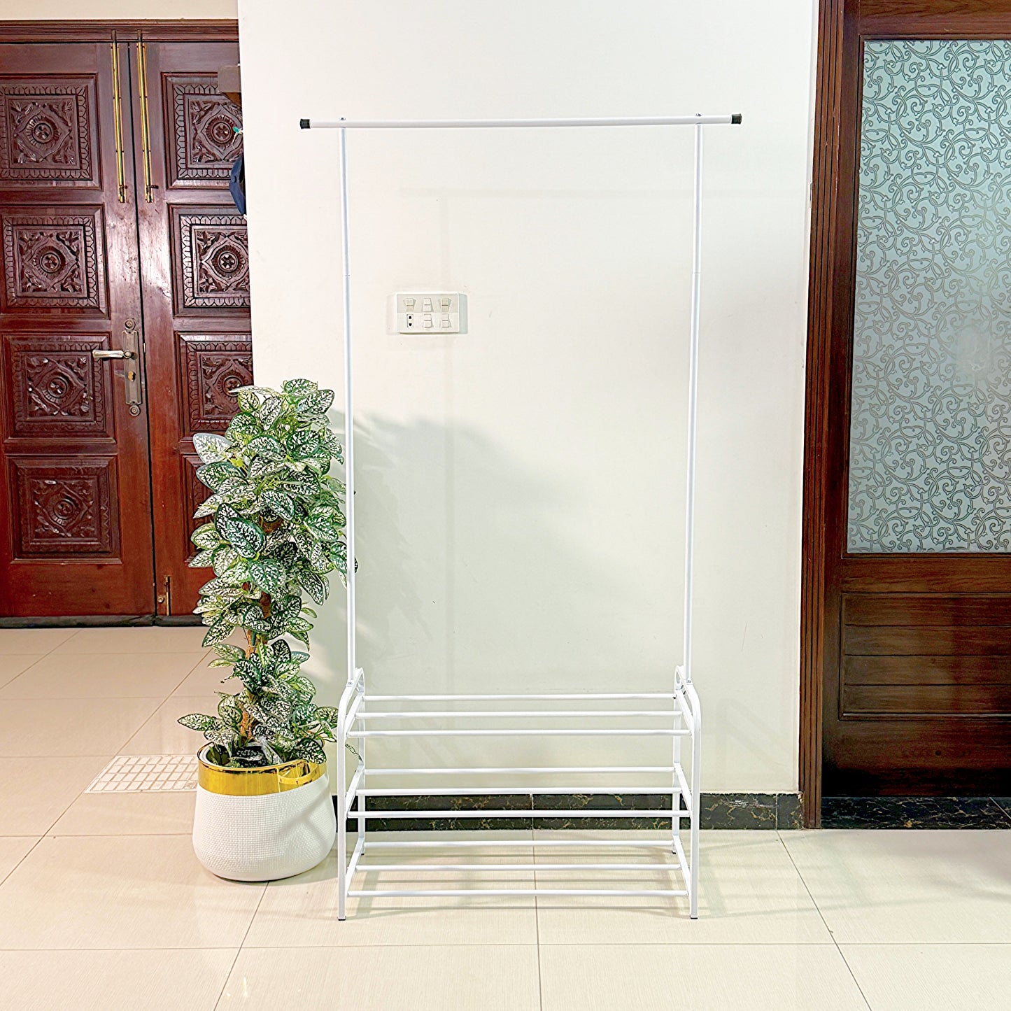 Metal Clothes & Shoes Organizer by Matrix